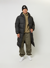Urban Classics, Mens Long Puffer Coat lightasphalt, black, Image 4 of 4