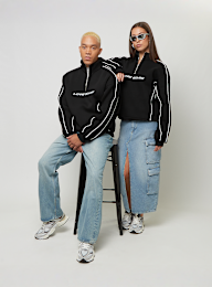 Love Scars, Piping Half Zip Sweater, black, Image 4 of 4