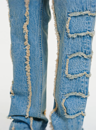 2Y STUDIOS, Kosa Destroyed Straight Jeans, blue, Image 3 of 6