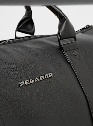 Pegador, Strahan Logo Faux Leather Weekender, zwart, Afbeelding 4 van 5