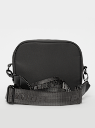 Pegador, Rubber Logo Patch Nylon Shoulder Strap Bag, grey, Image 3 of 5