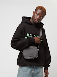 Pegador, Rubber Logo Patch Nylon Shoulder Strap Bag, grey, Image 5 of 5