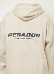 Pegador, Colne Logo Oversized Sweat Jacket, beige, Afbeelding 4 van 5