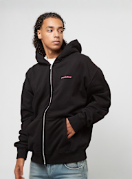 Pegador, Colne Logo Oversized Sweat Jacket Vintage Light Rough Grey, black, Image 2 of 5