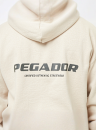 Pegador, Colne Logo Oversized Hoodie, beige, Image 4 of 5