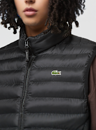 Lacoste, Sleveless Quilted Vest, black, Image 3 of 6