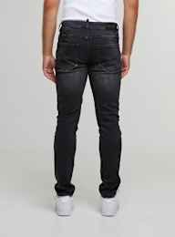 2Y STUDIOS, Leonardo Ripped Slim Fit Jeans, black, Image 2 of 5