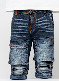 2Y STUDIOS, Esteban Multi Pocket Skinny, niebieski, Obraz 4 z 6