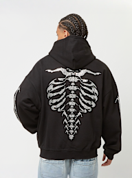FAVELA, Ribcage Rhinestone Frontzip, black, Image 2 of 7