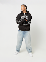 FAVELA, Ribcage Rhinestone Frontzip, black, Image 7 of 7