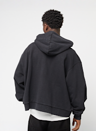 Karl Kani, College Heavy Crop Zip Hoodie, black, Image 2 of 4