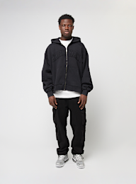Karl Kani, College Heavy Crop Zip Hoodie, black, Image 4 of 4