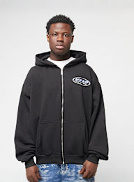 Karl Kani, Woven Signature Chrome Zip Hoodie, black, Image 2 of 5
