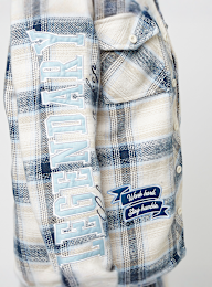 Smoke Rise, Oversized Plaid Shirt, niebieski, Obraz 4 z 5