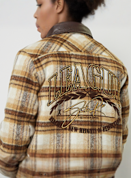 Smoke Rise, Quilted Lining Shacket, beige, Image 5 of 6