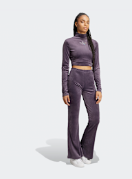 adidas Originals, Velvet Rhinestone Trefoil Hose, roze, Afbeelding 5 van 5