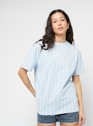 Karl Kani, Small Signature Essential Pinstripe OS Tee, blauw, Afbeelding 1 van 4