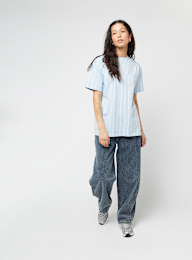 Karl Kani, Small Signature Essential Pinstripe OS Tee, blauw, Afbeelding 4 van 4