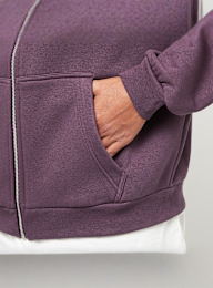 Urban Classics, Fluffy Zip Hoody, purple, Image 3 of 4