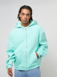 Urban Classics, Fluffy Zip Hoodie, turkoois, Afbeelding 1 van 4