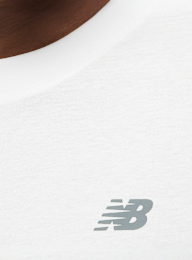 New Balance, Relaxed Logo T-Shirt, wit, Afbeelding 3 van 5