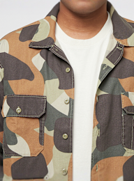 Dickies, Camo Canvas Work Shirt, camouflage, Image 3 of 5