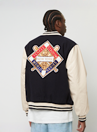 New Era, New York Yankees MLB Patch Navy Varsity Jacket, blue, Image 2 of 6