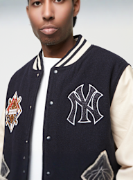 New Era, New York Yankees MLB Patch Navy Varsity Jacket, blue, Image 3 of 6