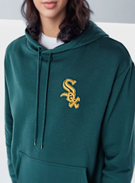 New Era, Chicago White Sox League Essential Oversized Hoodie, green, Image 3 of 6