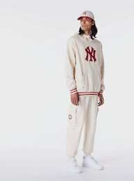 New Era, New York Yankees MLB Rib Infill Oversized Hoodie, beige, Image 5 of 5