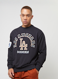 New Era, LA Dodgers World Series Oversized Crewneck Sweatshirt, black, Image 1 of 5
