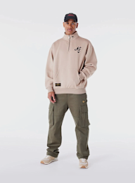 New Era, Lifestyle Quarter Zip Sweater, beige, Image 6 of 6