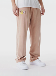 New Era, LA Lakers NBA Lifestyle Velours Trackpants, beż, Obraz 1 z 5