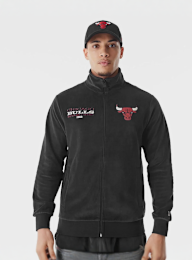 New Era, Chicago Bulls NBA Lifestyle Velours Trackjacket, black, Image 1 of 5