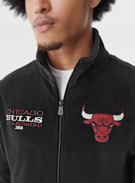New Era, Chicago Bulls NBA Lifestyle Velours Trackjacket, black, Image 3 of 5