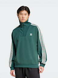 adidas Originals, Funnelneck Tracktop, green, Image 1 of 5