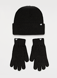 adidas Originals, Glove Beanie Set, black, Image 1 of 3