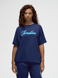 Jordan, Flocked Holiday T-Shirt, blauw, Afbeelding 1 van 5
