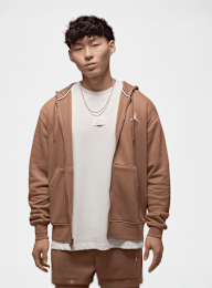 Jordan, Brooklyn Fleece Fullzip, brown, Image 1 of 6