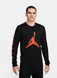 Jordan, Flame Longsleeve Crew, black, Image 1 of 3