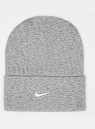Nike, Peak Swoosh Beanie, grey, Image 1 of 3