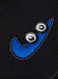 Nike, Peak Swooshy-Beanie, black, Image 3 of 4