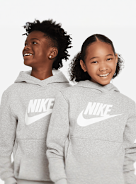Nike, Sportswear Club Fleece Hoodie, grey, Image 3 of 5