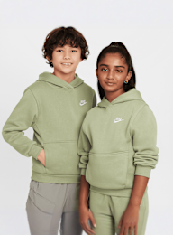 Nike, Sportswear Club Fleece Hoodie, green, Image 1 of 6