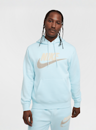 Nike, Club Fleece Hoodie, blue, Image 1 of 6