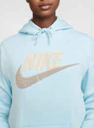 Nike, Club Fleece Hoodie, blue, Image 3 of 6