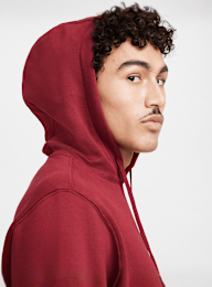 Nike, Sportswear Club Fleece Hoodie, red, Image 6 of 7