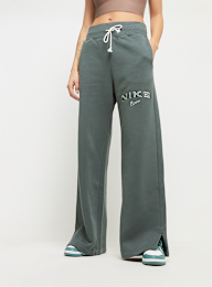 Nike, Sportswear Phoenix Fleece High-Rrise Logo Wide Pants, groen, Afbeelding 1 van 4