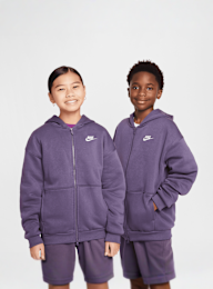 Nike, Sportswear Club Fleece Oversized Fullzip, roze, Afbeelding 1 van 7