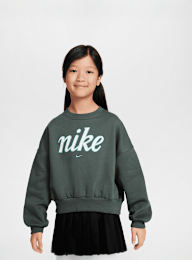 Nike, Sportswear Club Fleece Boxy Crew Graphics Star, green, Image 1 of 5